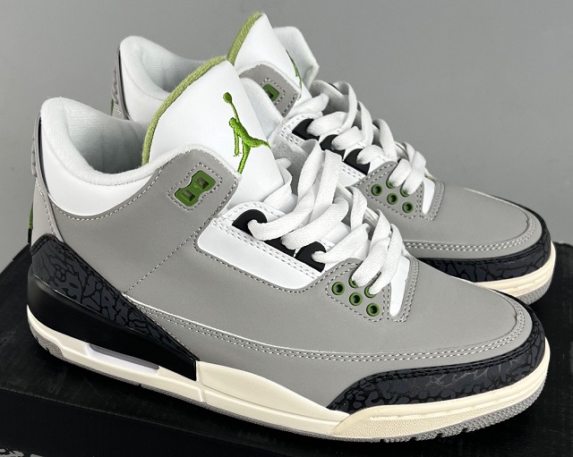 Air Jordan 3 Cement Grey Green - Click Image to Close